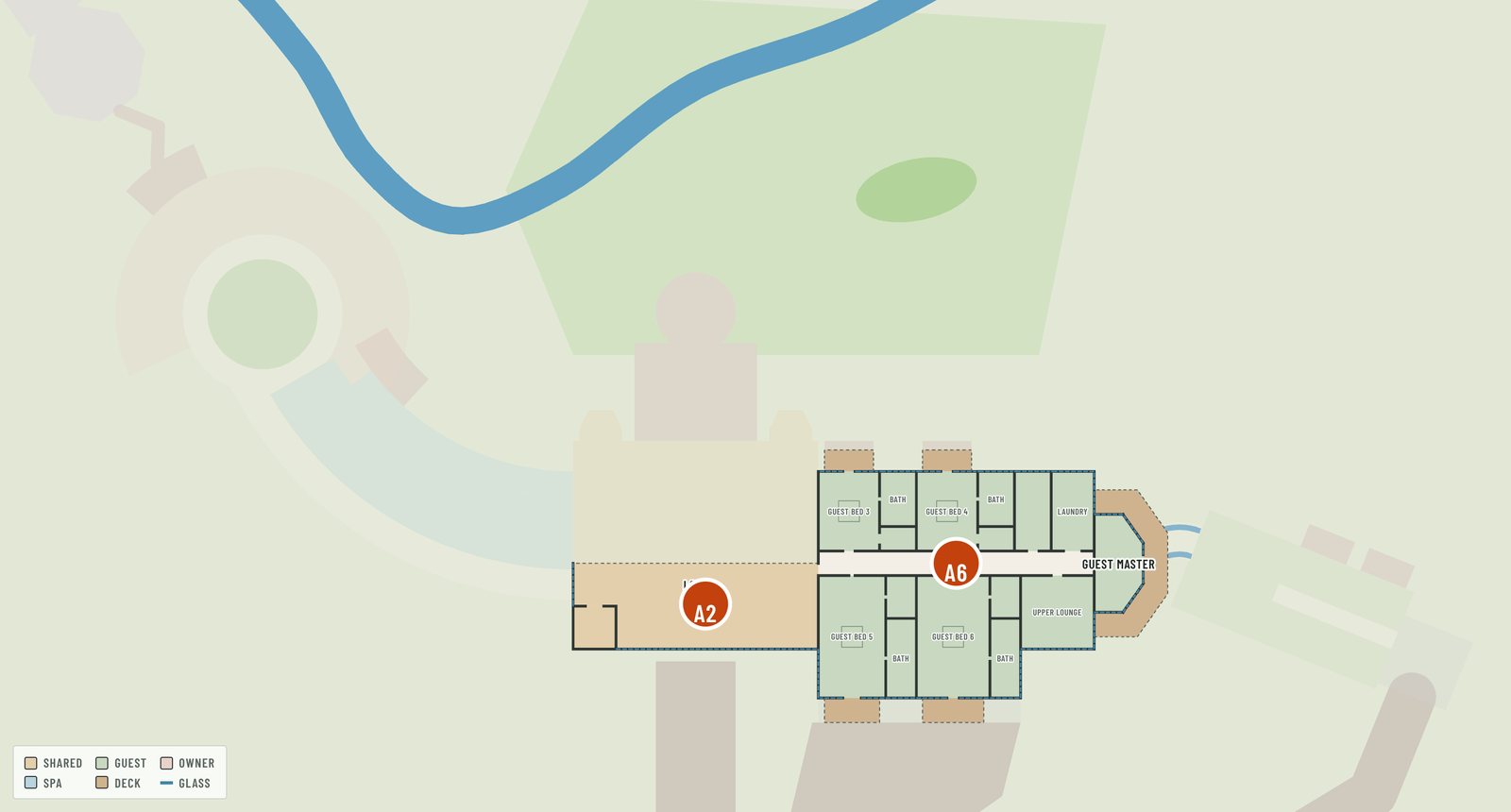 Upper floor plan